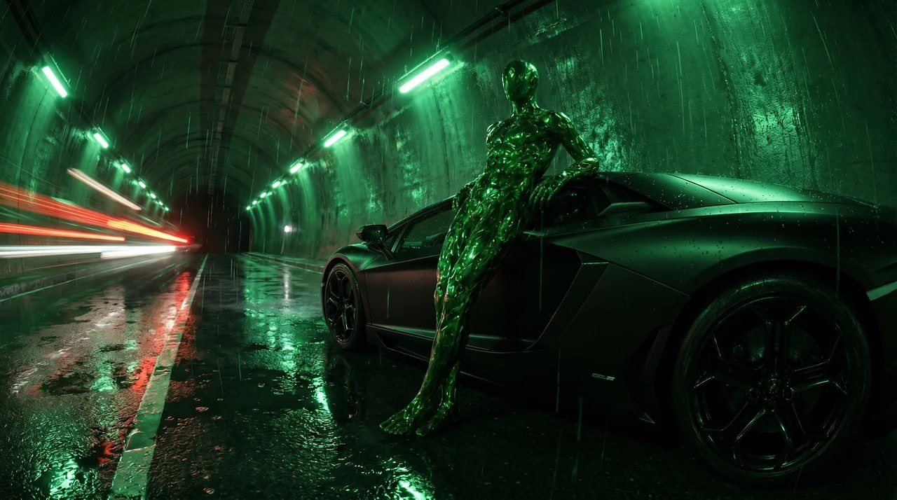 Ascendant walking through an exchange floor with green candles